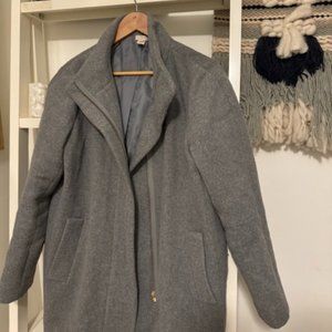 J Crew Gray Wool Peacoat